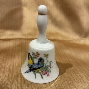 Porcelain Tropical Bird Bell.